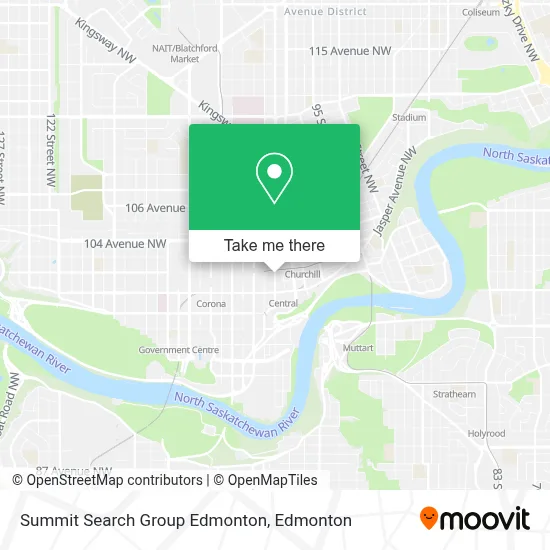 Summit Search Group Edmonton map