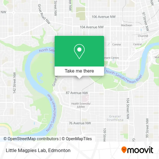 Little Magpies Lab map