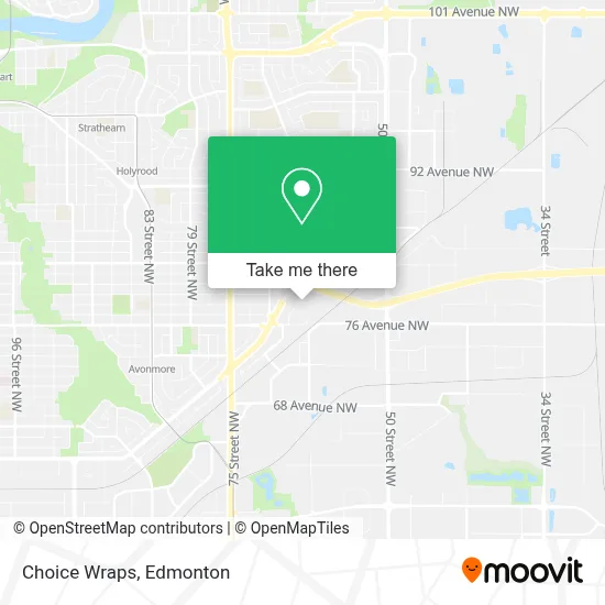 Choice Wraps map
