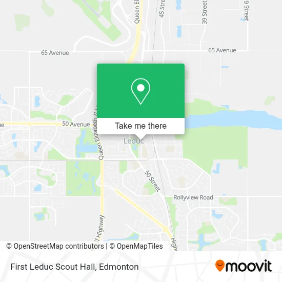 First Leduc Scout Hall map