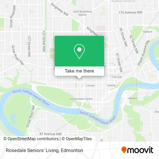 Rosedale Seniors' Living map