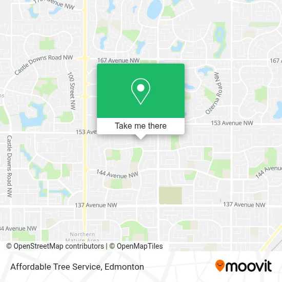 Affordable Tree Service map