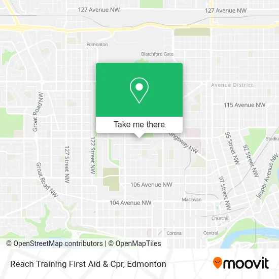 Reach Training First Aid & Cpr map