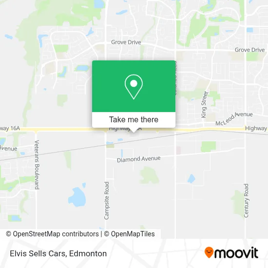 Elvis Sells Cars map