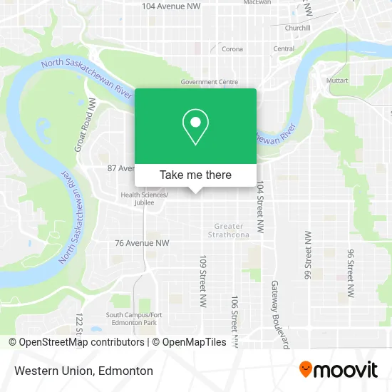 Western Union map