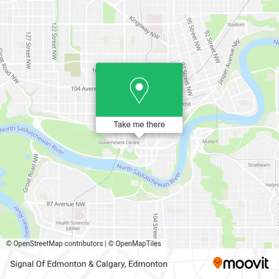 Signal Of Edmonton & Calgary map