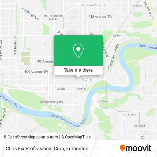 Chris Fix Professional Corp map