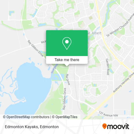 Edmonton Kayaks map