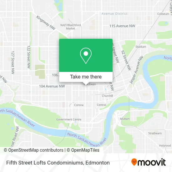 Fifth Street Lofts Condominiums map