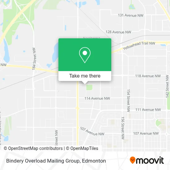 Bindery Overload Mailing Group map
