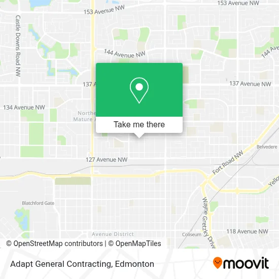 Adapt General Contracting map