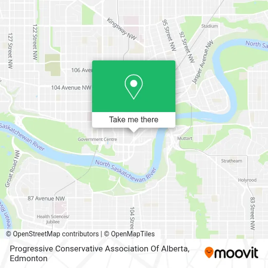 Progressive Conservative Association Of Alberta map