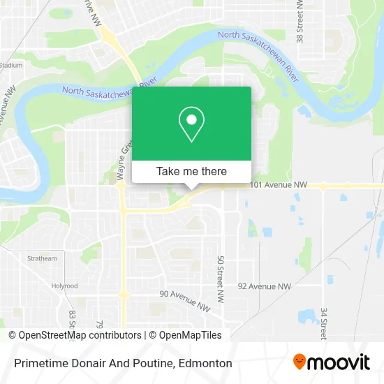 Primetime Donair And Poutine map