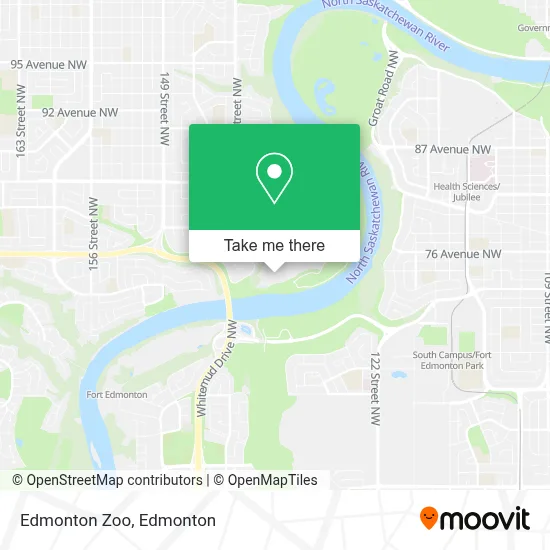 Edmonton Zoo map