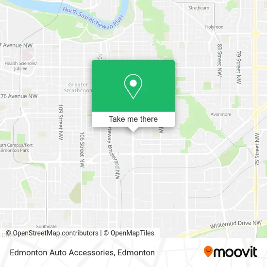 Edmonton Auto Accessories map