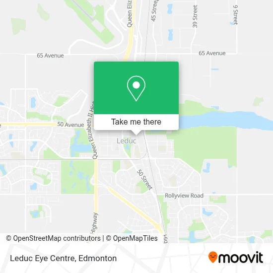 Leduc Eye Centre map
