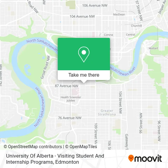 University Of Alberta - Visiting Student And Internship Programs map