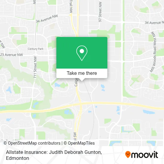Allstate Insurance: Judith Deborah Gunton map