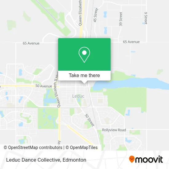 Leduc Dance Collective map