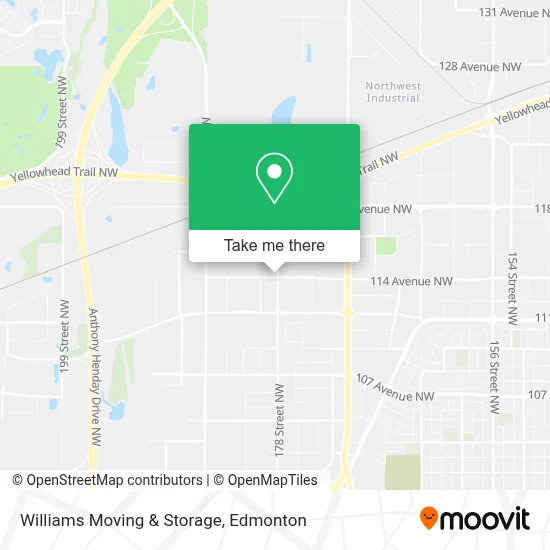 Williams Moving & Storage map