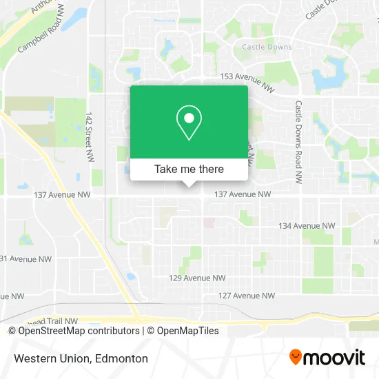 Western Union map