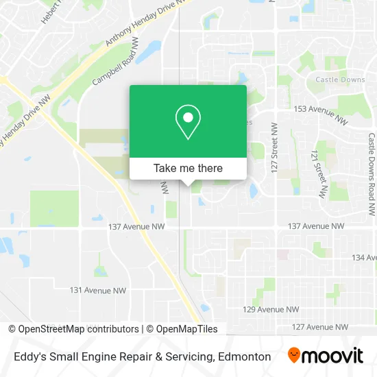 Eddy's Small Engine Repair & Servicing map