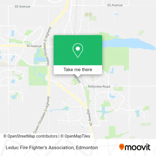 Leduc Fire Fighter's Association map