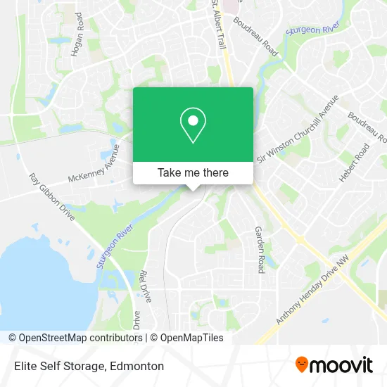 Elite Self Storage map