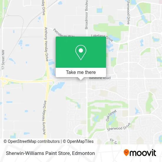 Sherwin-Williams Paint Store map