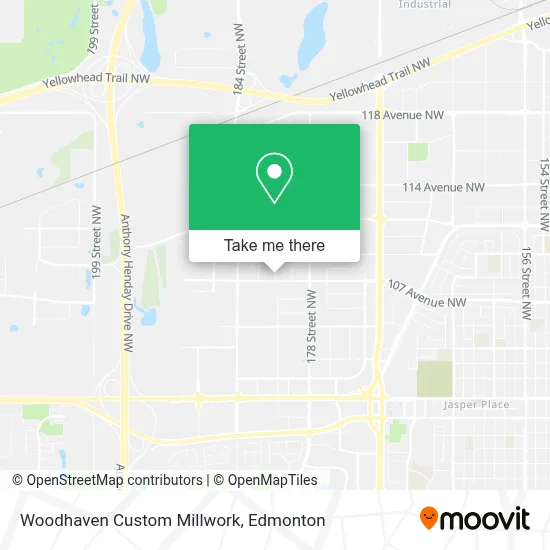 Woodhaven Custom Millwork map