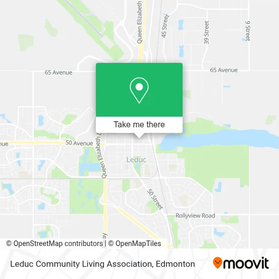 Leduc Community Living Association map