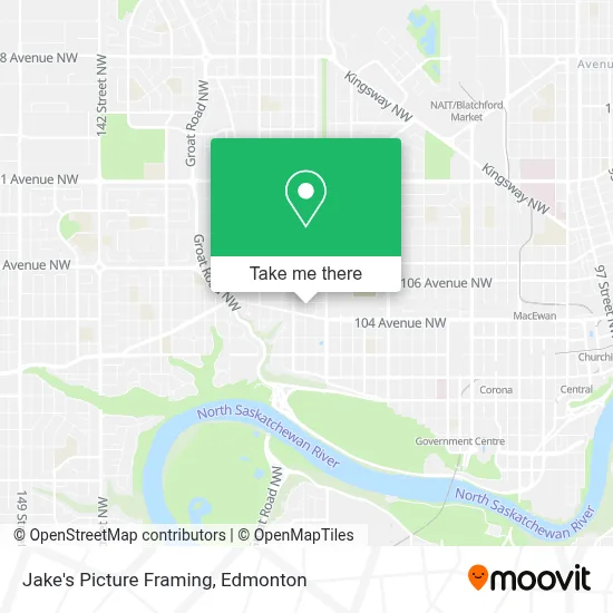 Jake's Picture Framing map