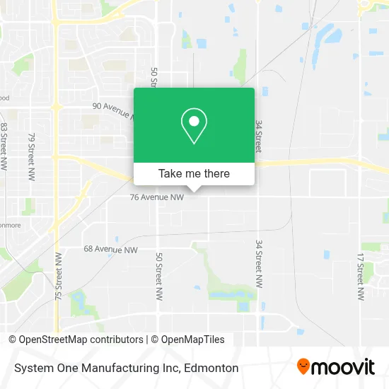 System One Manufacturing Inc map