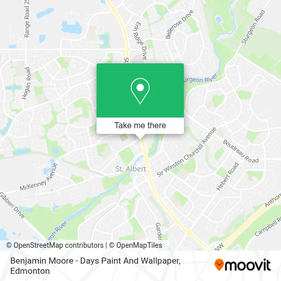 Benjamin Moore - Days Paint And Wallpaper map