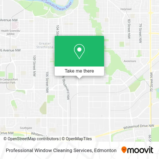 Professional Window Cleaning Services map