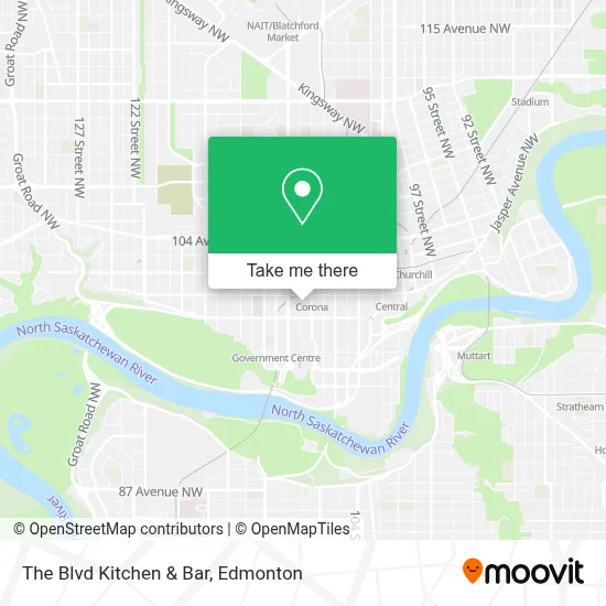 The Blvd Kitchen & Bar map