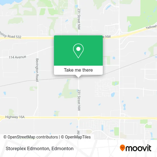 Storeplex Edmonton map