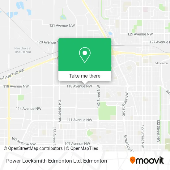 Power Locksmith Edmonton Ltd map