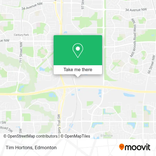Tim Hortons map