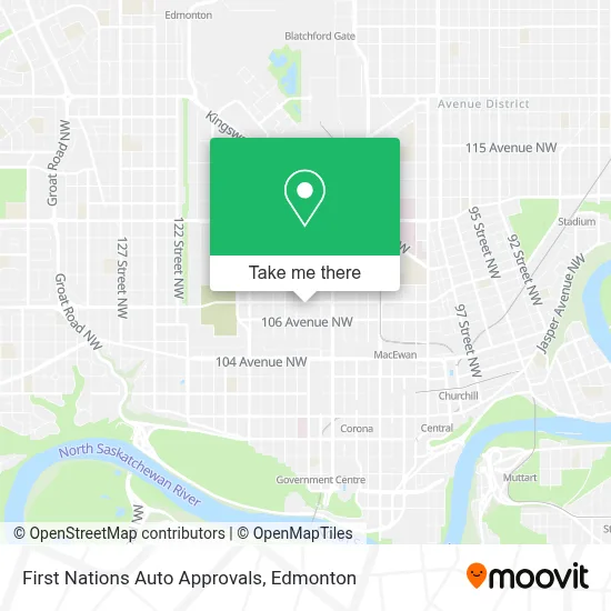 First Nations Auto Approvals map