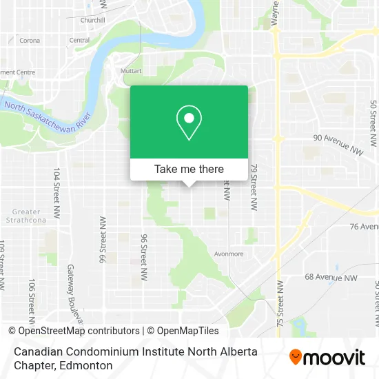 Canadian Condominium Institute North Alberta Chapter map