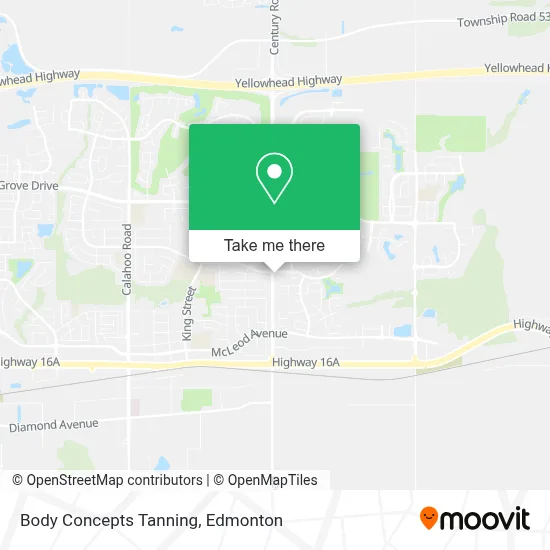 Body Concepts Tanning map
