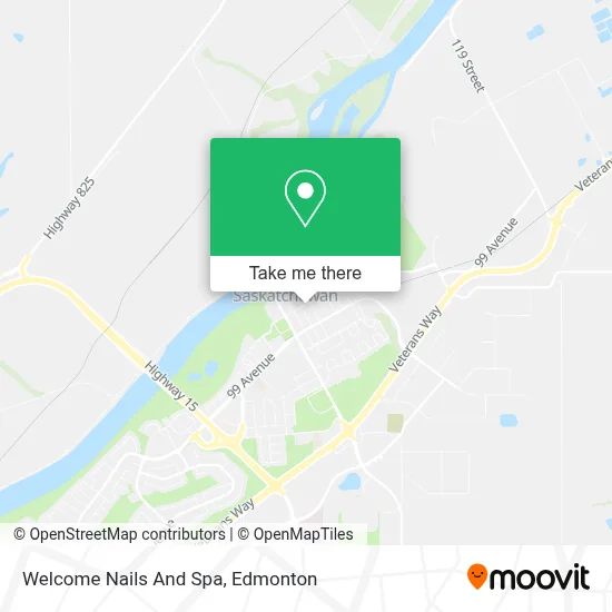 Welcome Nails And Spa map