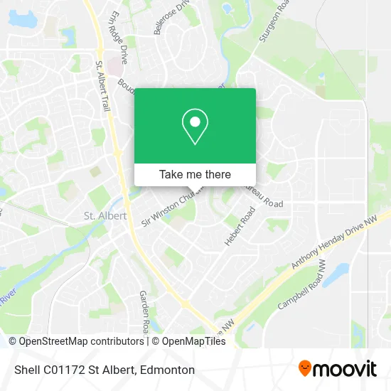 Shell C01172 St Albert map
