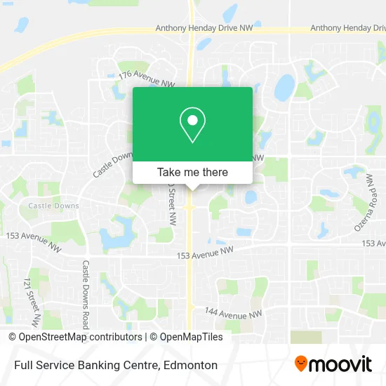Full Service Banking Centre map
