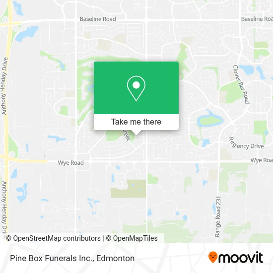 Pine Box Funerals Inc. map