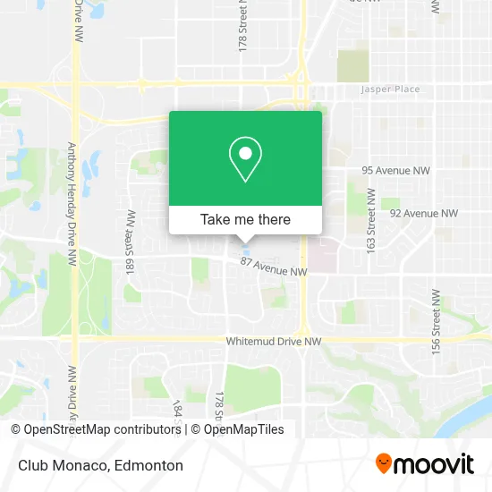 Club Monaco map
