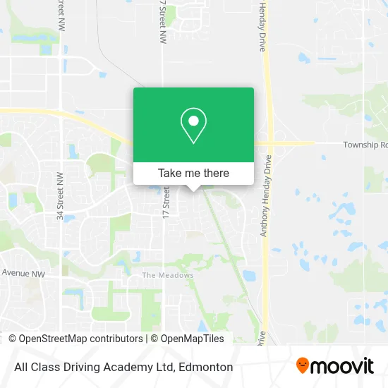 All Class Driving Academy Ltd map
