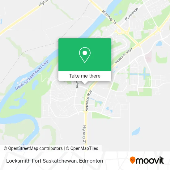 Locksmith Fort Saskatchewan map