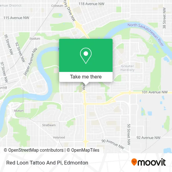 Red Loon Tattoo And Pi map